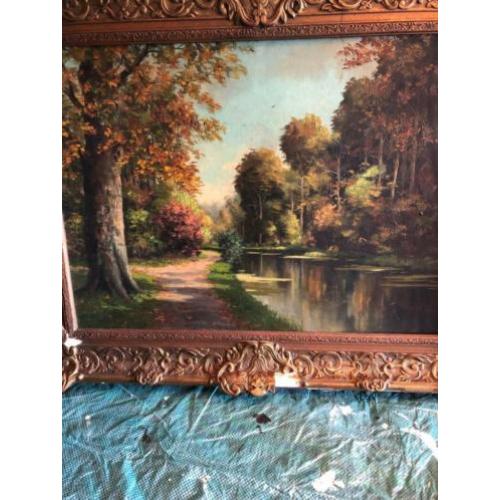 Schilderij Cornelis Koppenol 1865 -1946 maat 70cm bij 50cm.