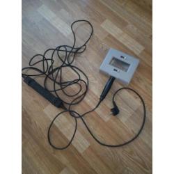 Schilderij controle lamp, kust, olieverf