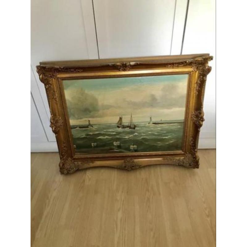 Groot Schilderij Gesigneerd (Zolderopruiming)