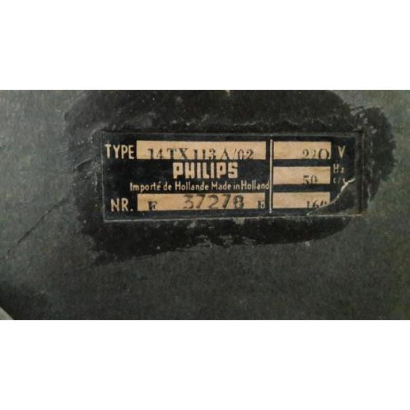oude tv zwart/wit 1955
