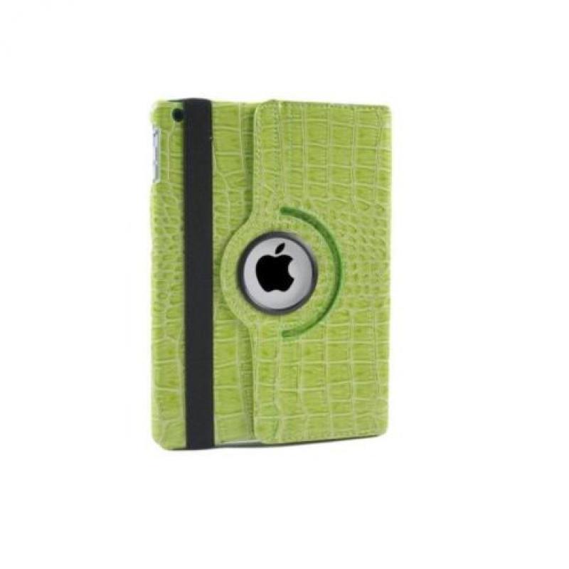 iPad 2 3 4 Krokodillen lederen hoes leer 360 graden