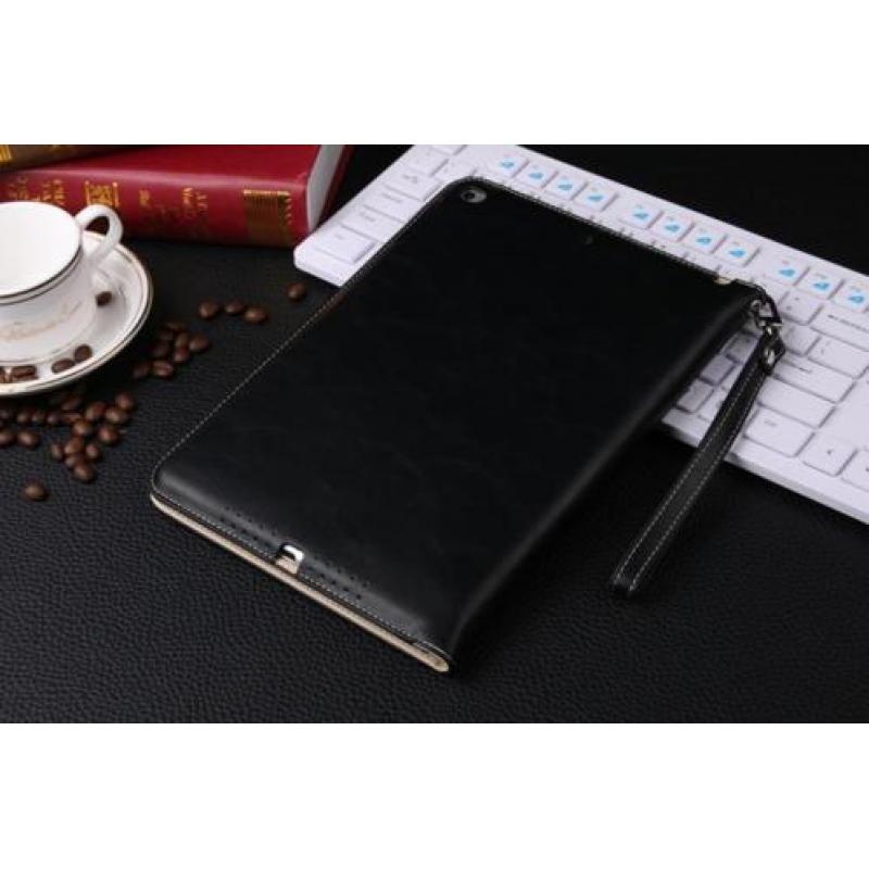 Luxe Smart Hoes voor iPad Air 1/2 en iPad 2017 _ Zwart