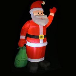 Opblaasbare kerstman 195 cm hoog
