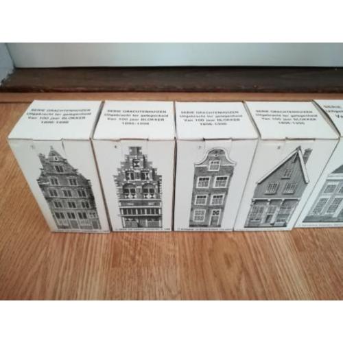 10 grachtenhuisjes nieuw in de verpakking van Blokker 100 ja