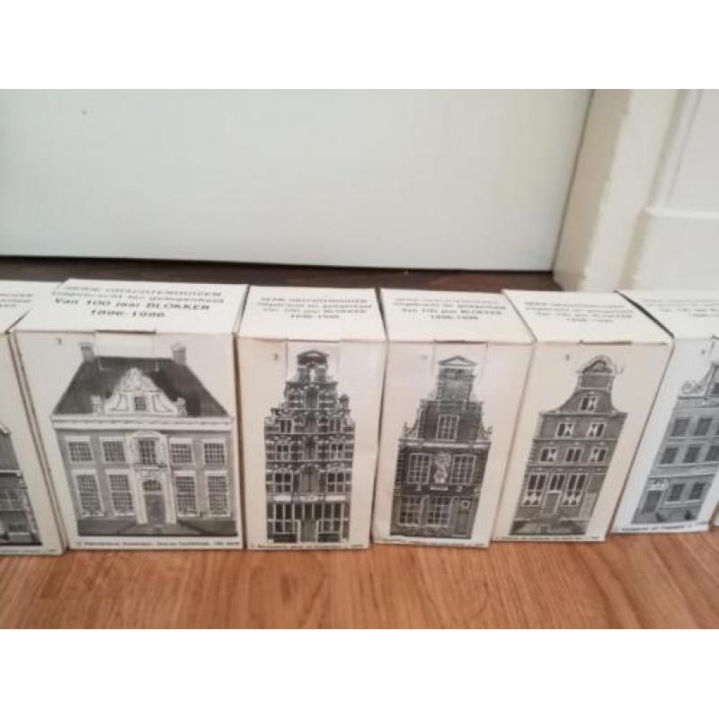 10 grachtenhuisjes nieuw in de verpakking van Blokker 100 ja