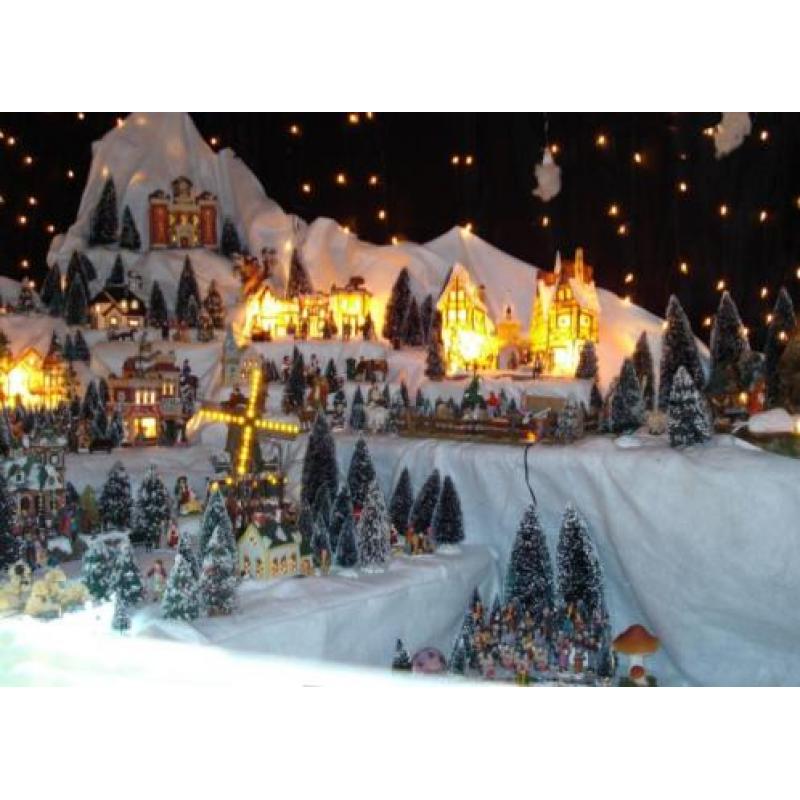 mooi groot kerstdorp