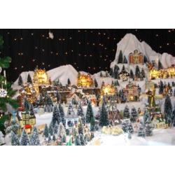 mooi groot kerstdorp