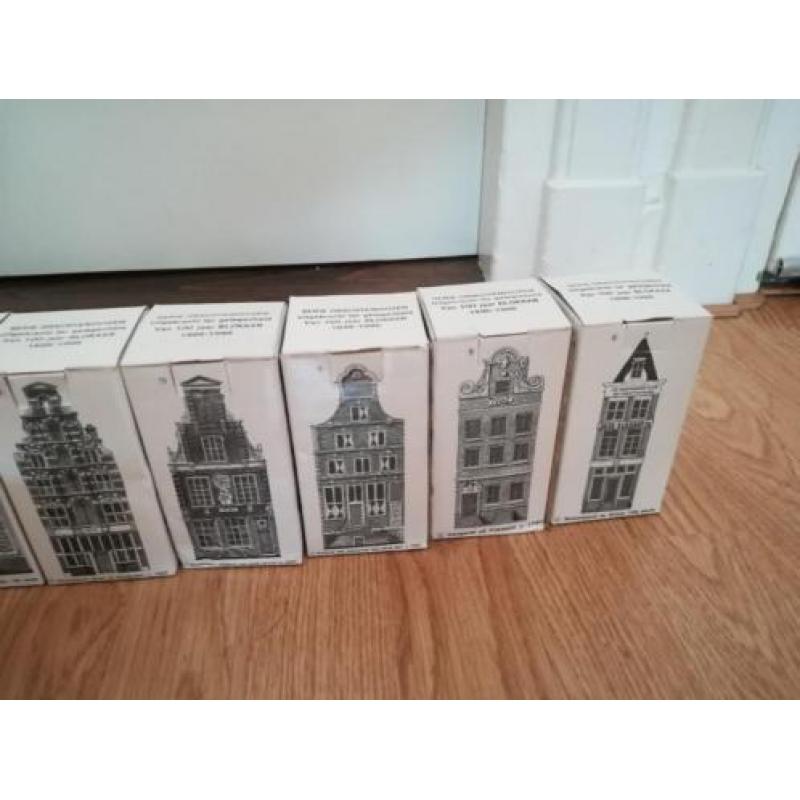 10 grachtenhuisjes nieuw in de verpakking van Blokker 100 ja