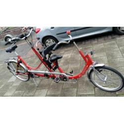 Duo fiets met 5 3 versnellingen/ouder kind tandem
