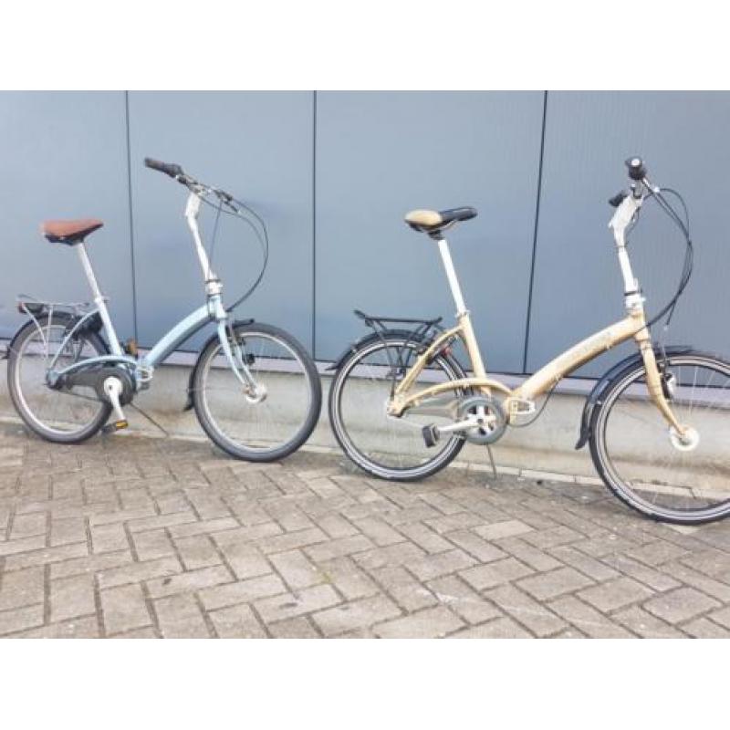 2 Aluminium batavus vouwfietsen 8 naaf versnellingen