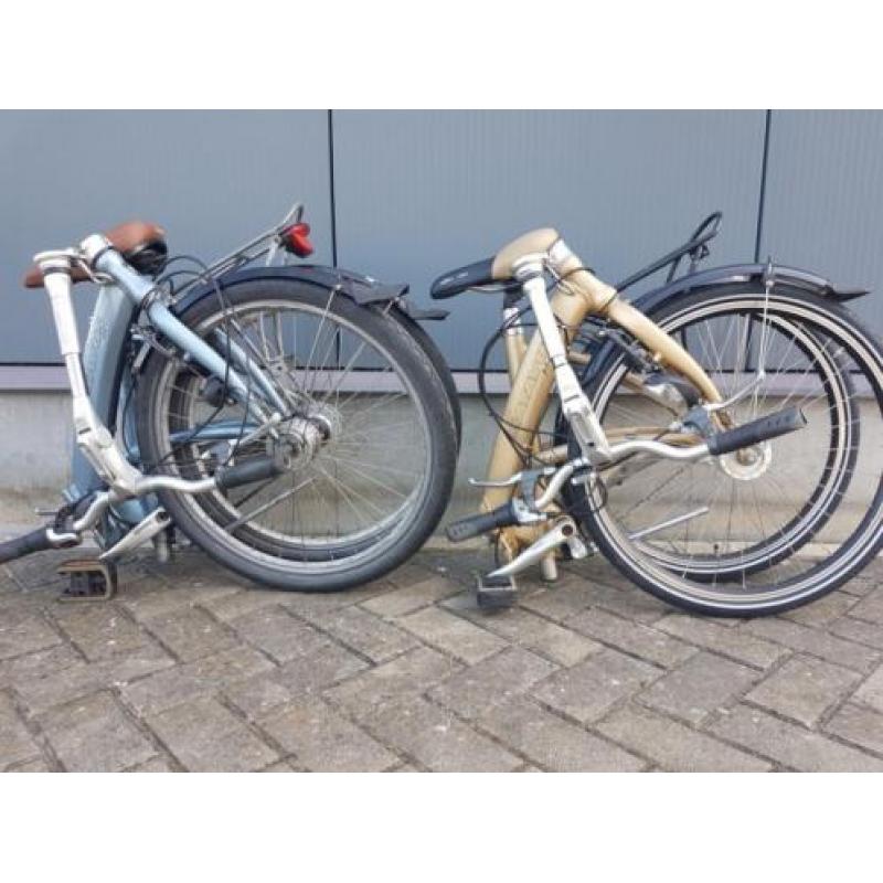 2 Aluminium batavus vouwfietsen 8 naaf versnellingen