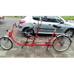 Duo fiets met 5 3 versnellingen/ouder kind tandem