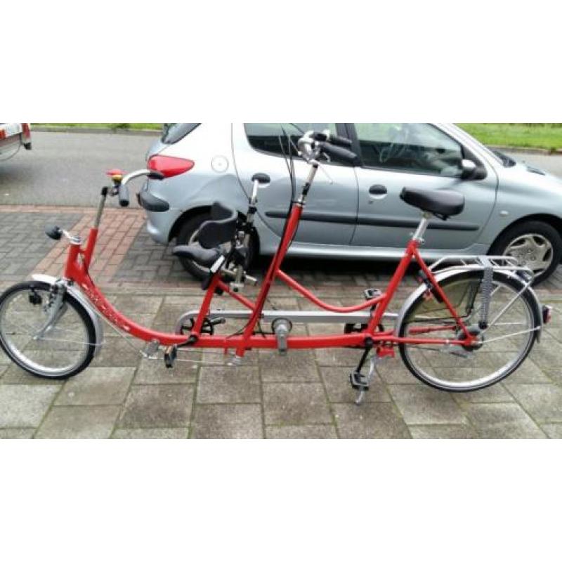 Duo fiets met 5 3 versnellingen/ouder kind tandem