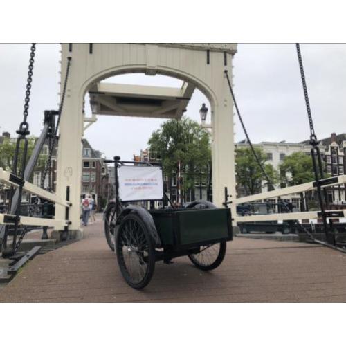 Oude bakfiets te huur