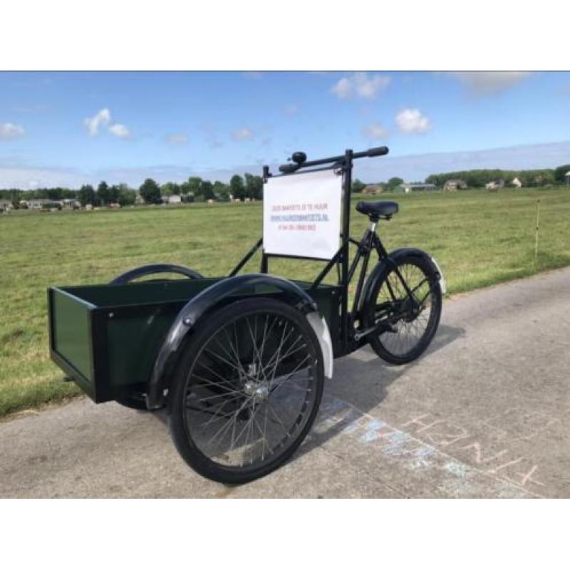 Oude bakfiets te huur