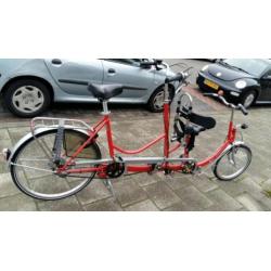 Duo fiets met 5 3 versnellingen/ouder kind tandem