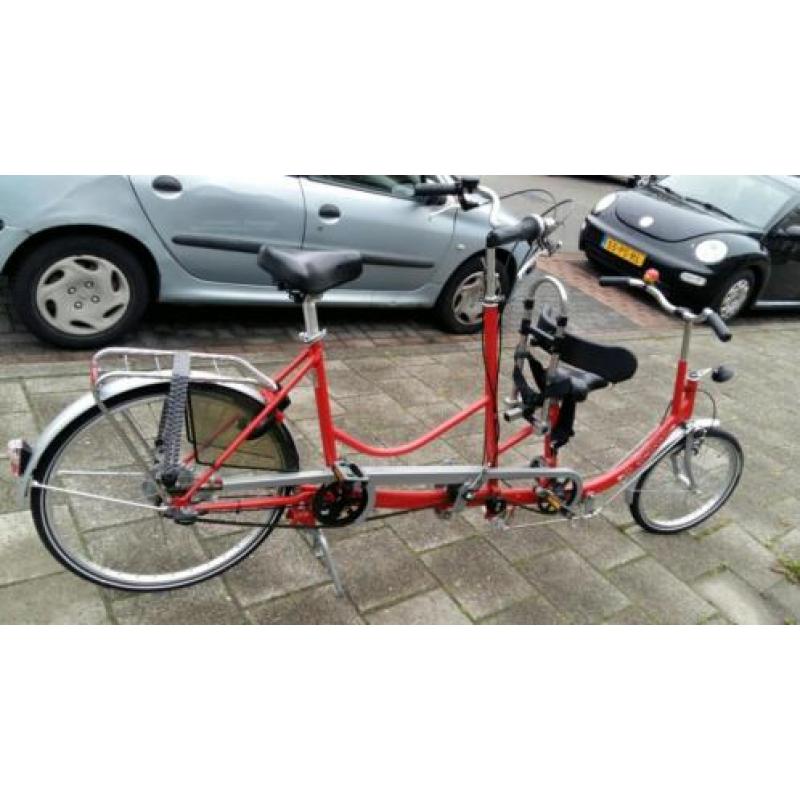 Duo fiets met 5 3 versnellingen/ouder kind tandem