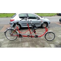 Duo fiets met 5 3 versnellingen/ouder kind tandem