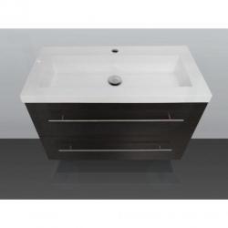 Saniclass XXS 100 badmeubel beach kunstmarmer 1 kraangat
