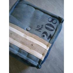 POEF Vintage blauw jeansstof