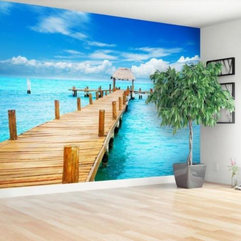 aanbieding fotobehang strandeiland