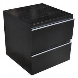 Praya Wiesbaden Ladekast 45x45cm houtnerf zwart gelakt
