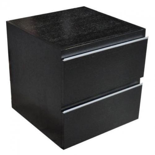 Praya Wiesbaden Ladekast 45x45cm houtnerf zwart gelakt