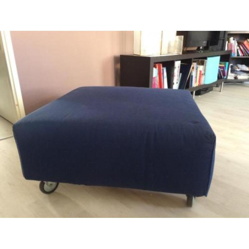 Kobaltblauwe hocker / poef
