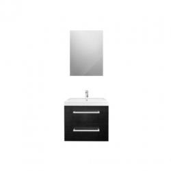 Saniclass Rome badmeubel met spiegel 58cm black wood