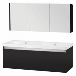 Badmeubelset Differnz Shout 120x49x45 cm Zwart (Excl verl...