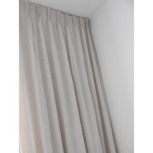 Mooie beige gordijnen 280 cm breed NIEUWSTAAT