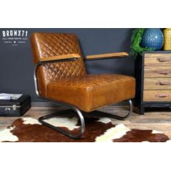 SALE: Industriële fauteuils 100% runderleer nu voor €379,95!