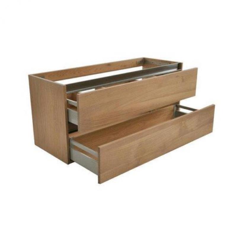 Praya Wiesbaden Vision wastafelonderkast 120x46x53cm eiken
