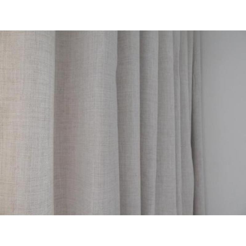 Mooie beige gordijnen 280 cm breed NIEUWSTAAT