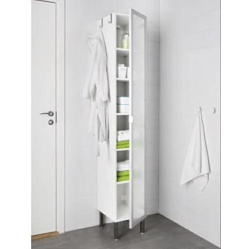 Badkamermeubel hoge kast Ikea Lillangen
