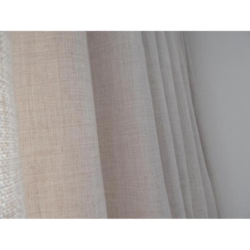 Mooie beige gordijnen 280 cm breed NIEUWSTAAT