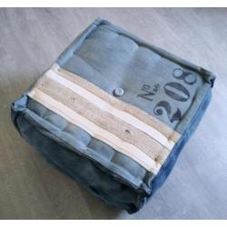 POEF Vintage blauw jeansstof