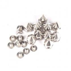 10 STKS Metal Cone Screwback Spikes Stud voor Punk Armband |