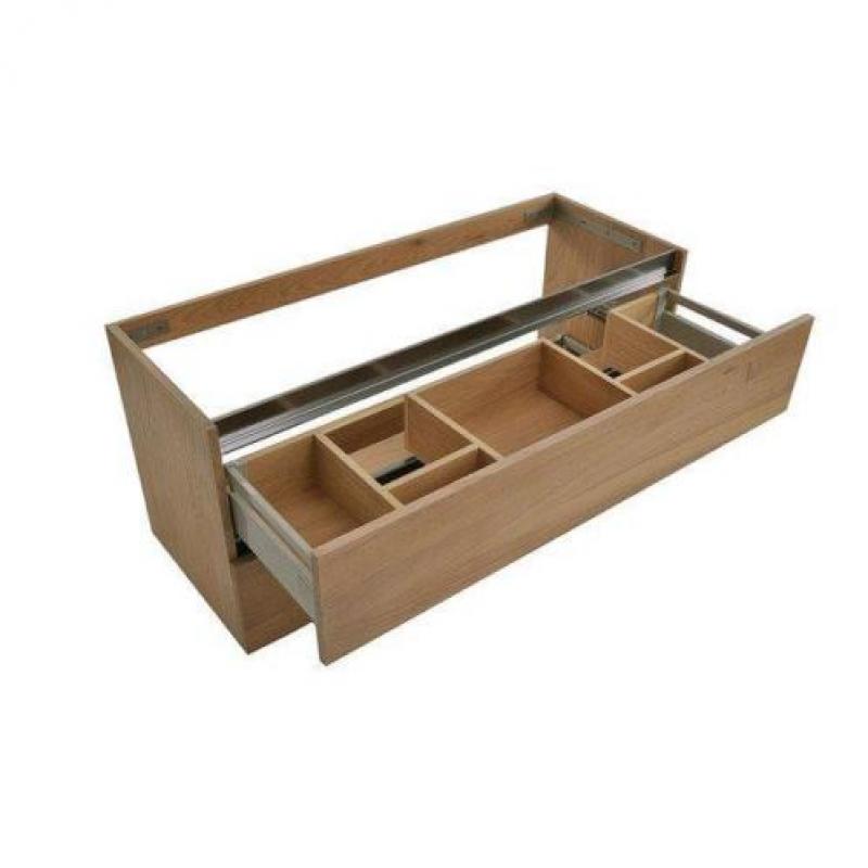 Praya Wiesbaden Vision wastafelonderkast 120x46x53cm eiken