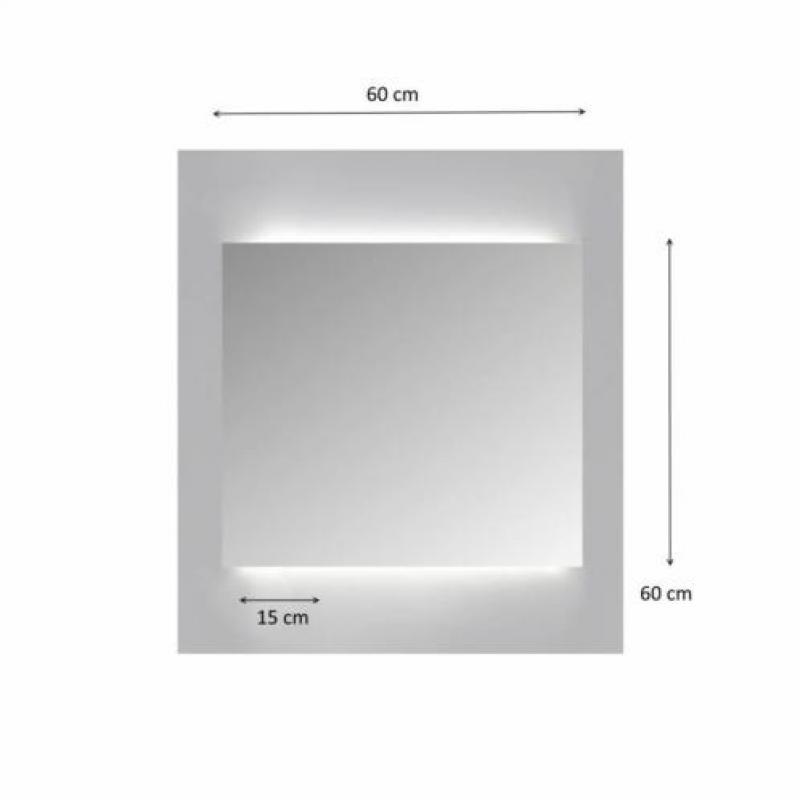 Spiegelkast Sanicare Qlassics Ambiance 60 cm 1 Deur Grey-...