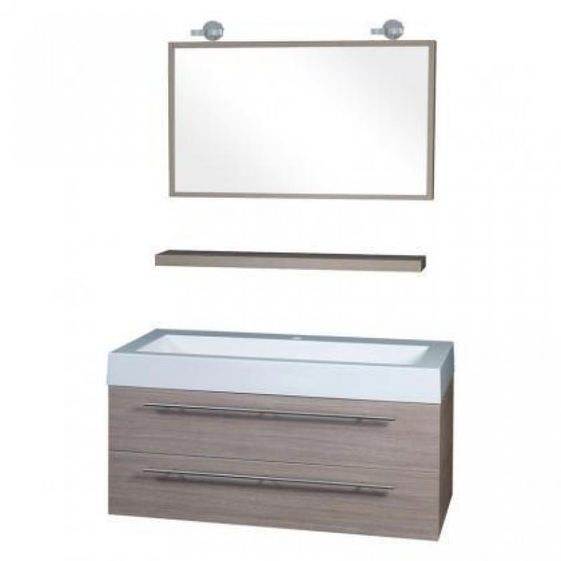 Differnz Badmeubel Force 100 cm - Eiken