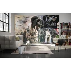 Afmeting: 400 cm breed x 250 cm hoog Materiaal: vliesbehang