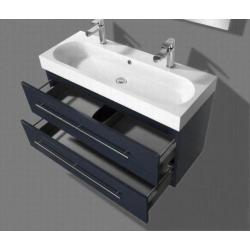 Badmeubel Compact Line Hoogglans Antraciet 100 cm