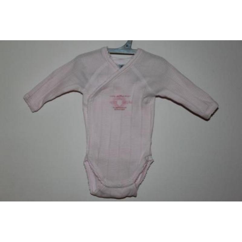 Nieuw roze rompertje van Petit Bateau maat 50 (4674)