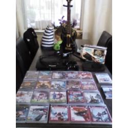 Zeer complete PS3 met Guitar Hero en U draw gametablet