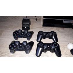 PlayStation 3, PS3 ,4 controllers, move en eye