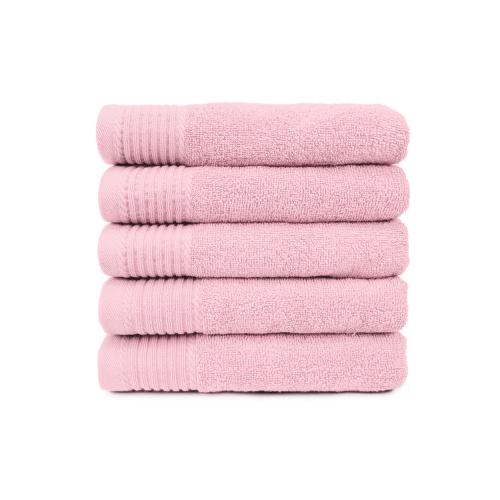 The One Badhanddoek 450 gram 70x140 cm Licht Roze (5 stuks)