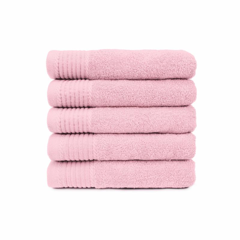The One Badhanddoek 450 gram 70x140 cm Licht Roze (5 stuks)